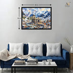 Kedarnath Temple Canvas Wall Art