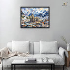 Kedarnath Temple Canvas Wall Art