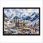 Kedarnath Temple Canvas Wall Art