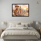 Bhagavad Gita Krishna & Arjuna Canvas Wall Art
