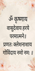 Sacred Shloka Wall Decal – Premium Self-Adhesive Vinyl (12 × 24 Inches)