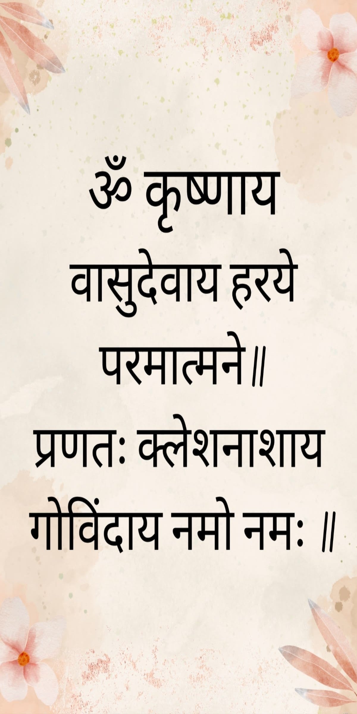 Sacred Krishna Shloka Wall Decal – Premium Self-Adhesive Vinyl (12 × 24 Inches)