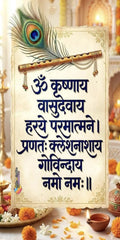 Sacred Shloka Wall Decal – Premium Self-Adhesive Vinyl (12 × 24 Inches)