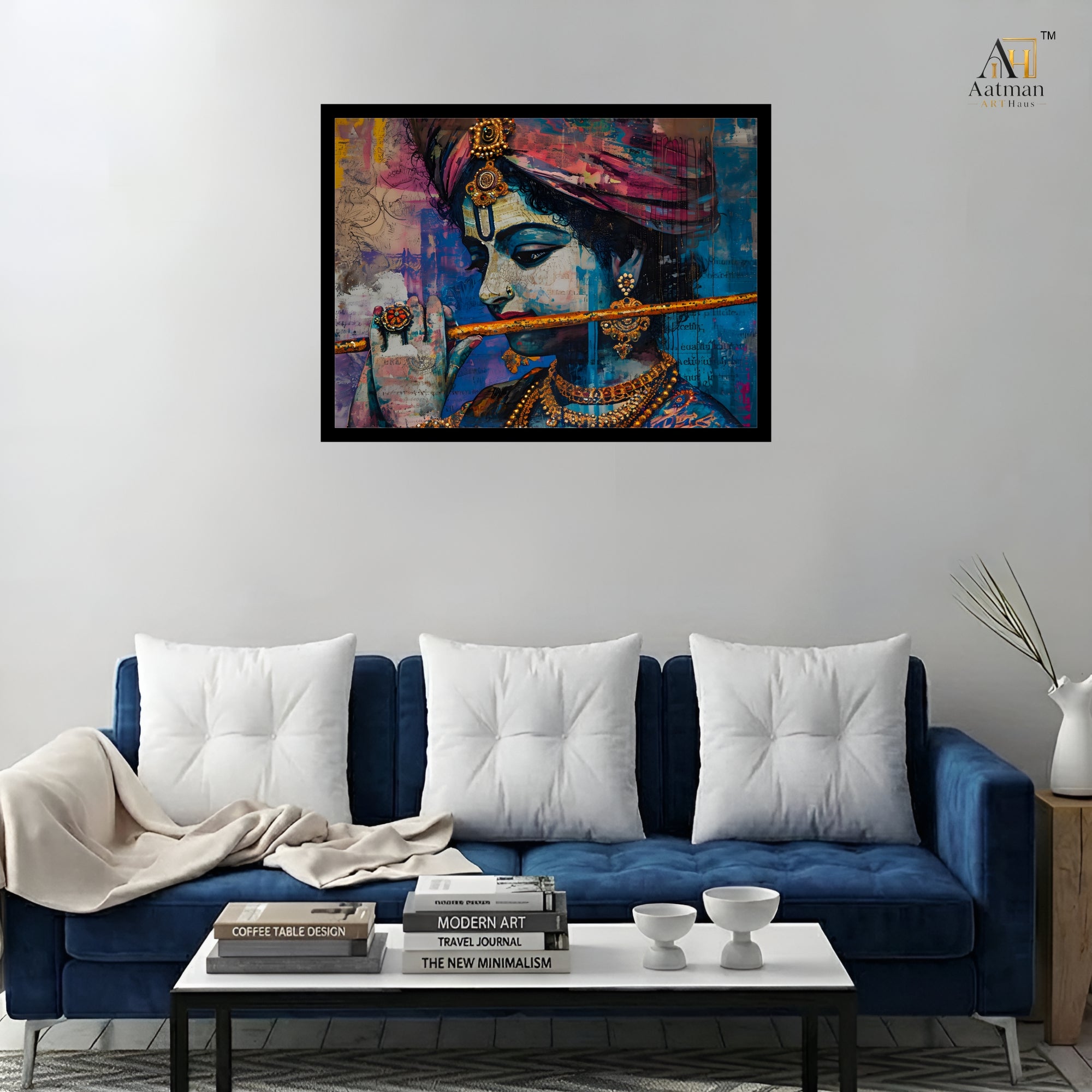 Murali Manohar Lord Krishna Premium Wall Art