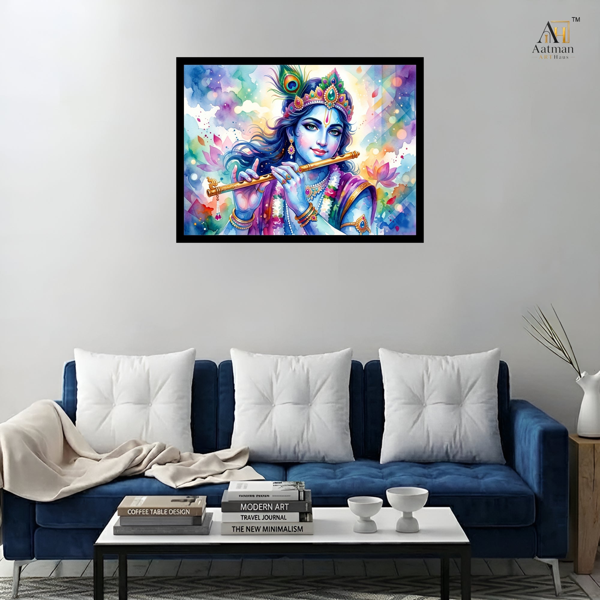 Lord Krishna Canvas Premium Wall Art