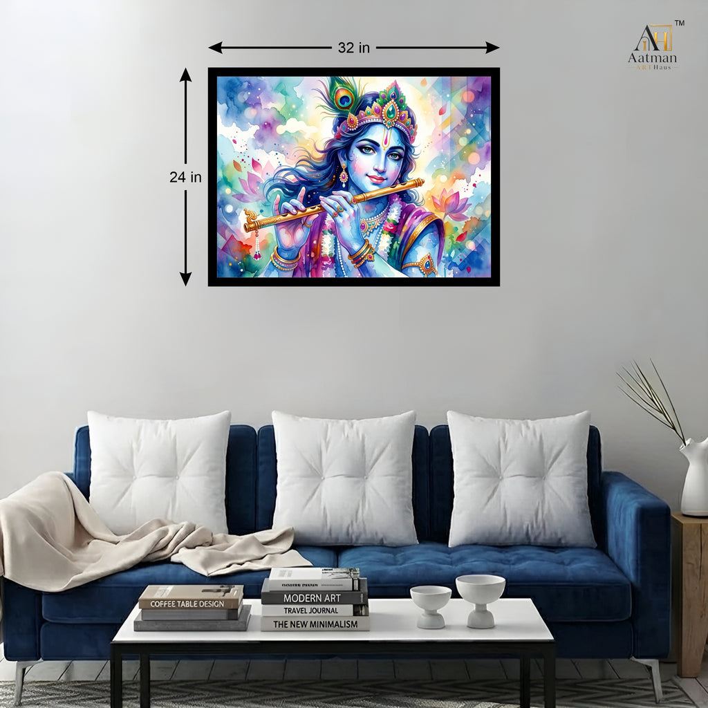 Lord Krishna Canvas Wall Art