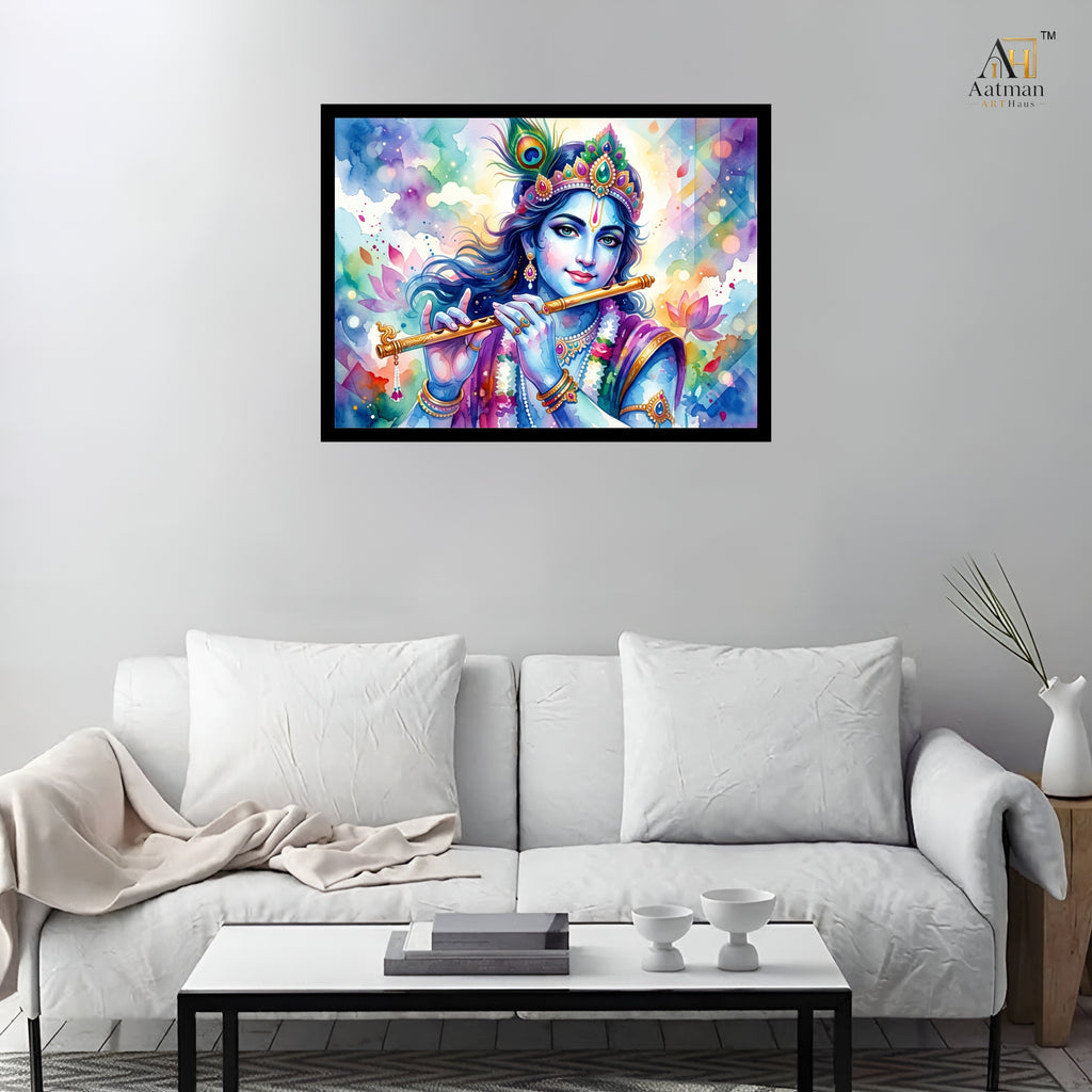Lord Krishna Canvas Wall Art