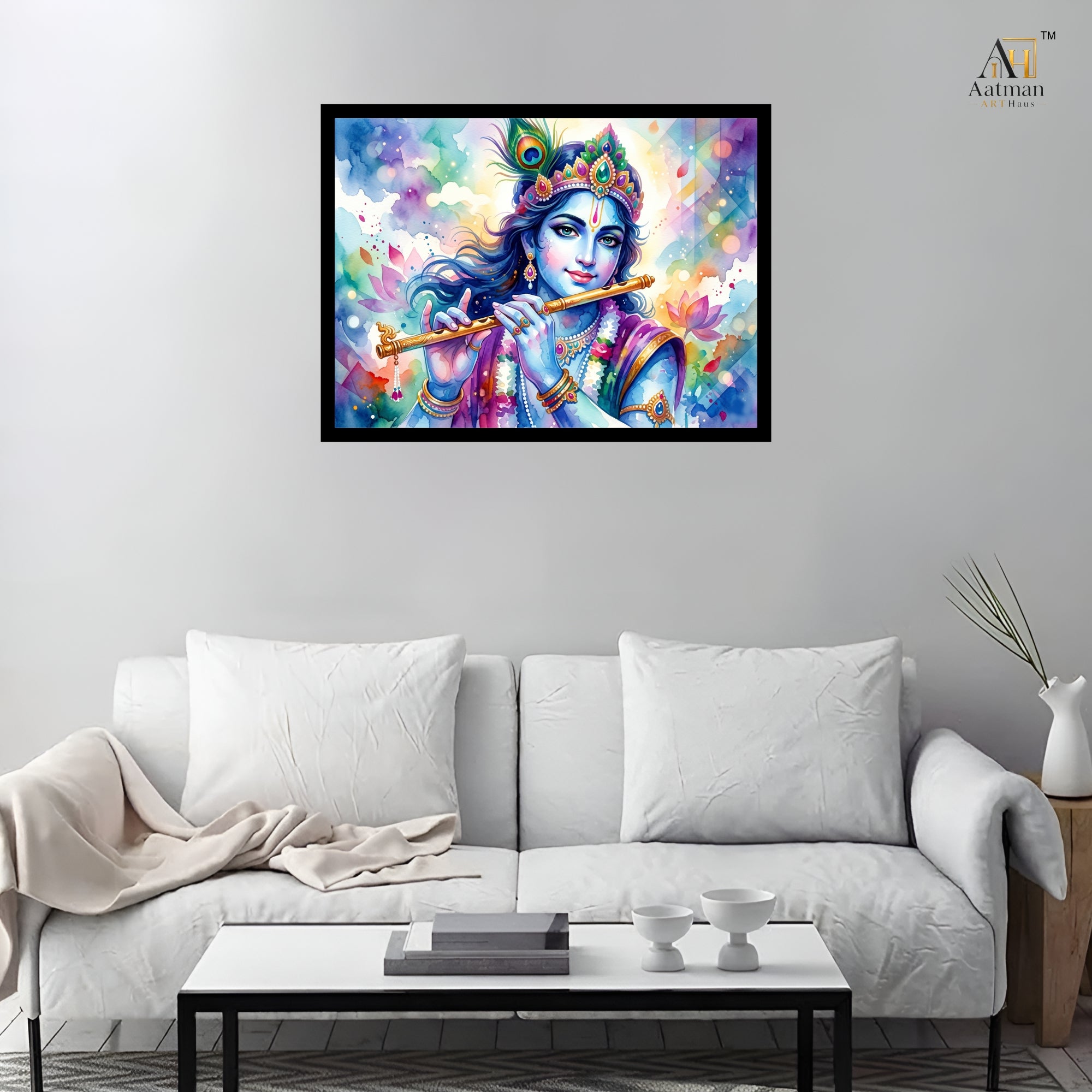 Lord Krishna Canvas Wall Art