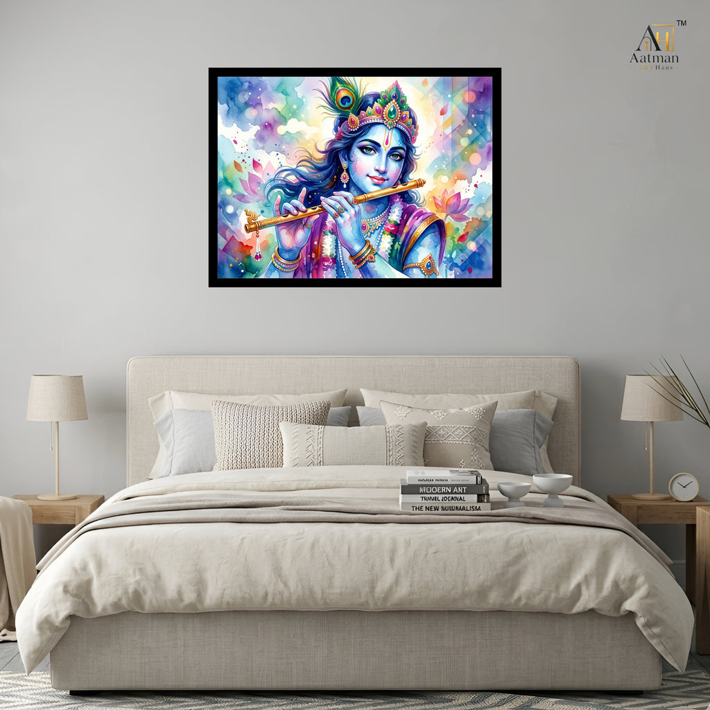 Lord Krishna Canvas Wall Art