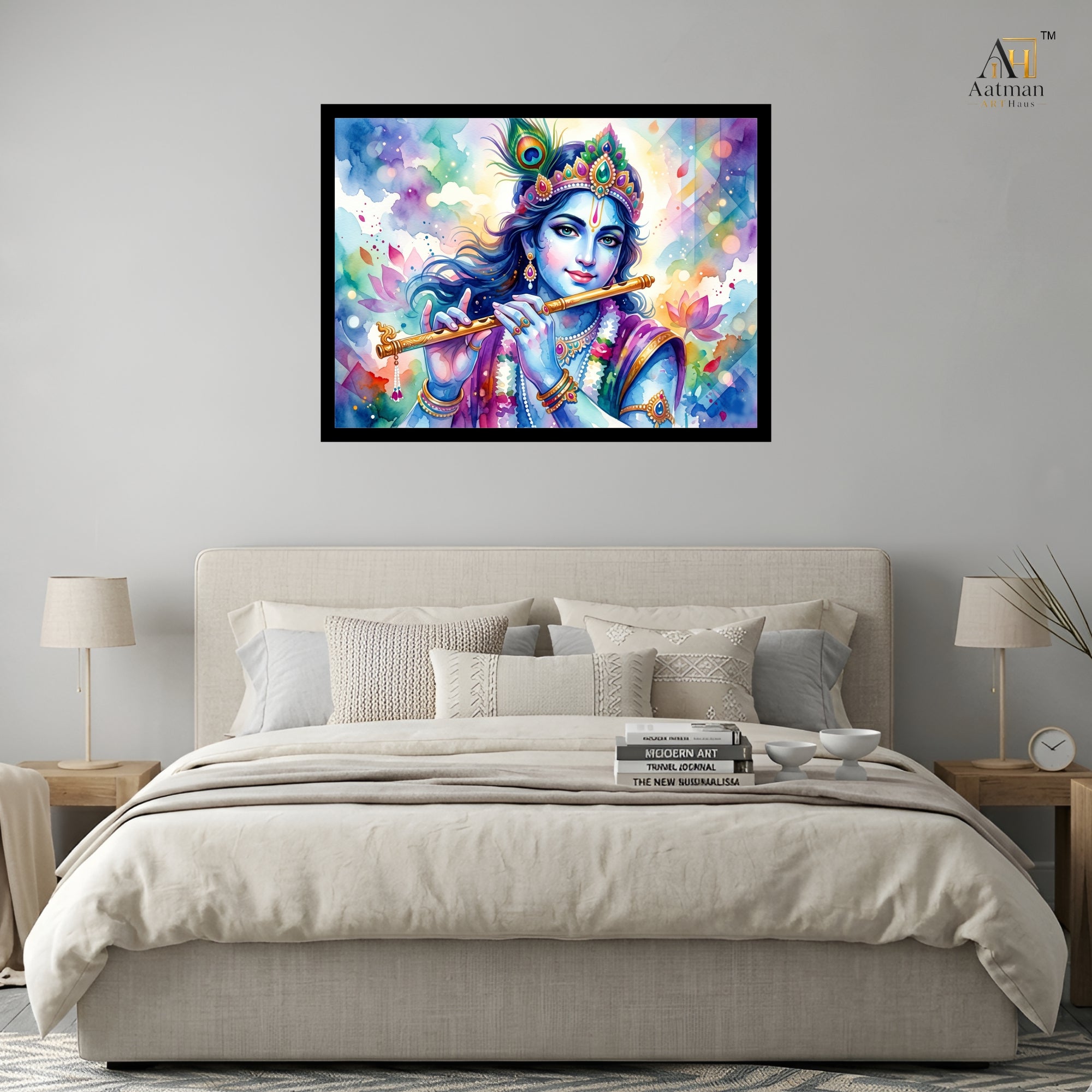 Lord Krishna Canvas Wall Art