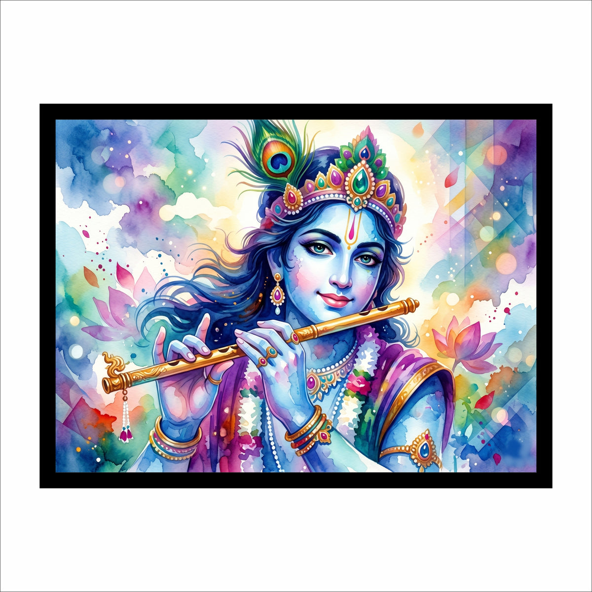 Lord Krishna Canvas Premium Wall Art