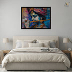 Modern Lord Krishna Canvas Wall Art