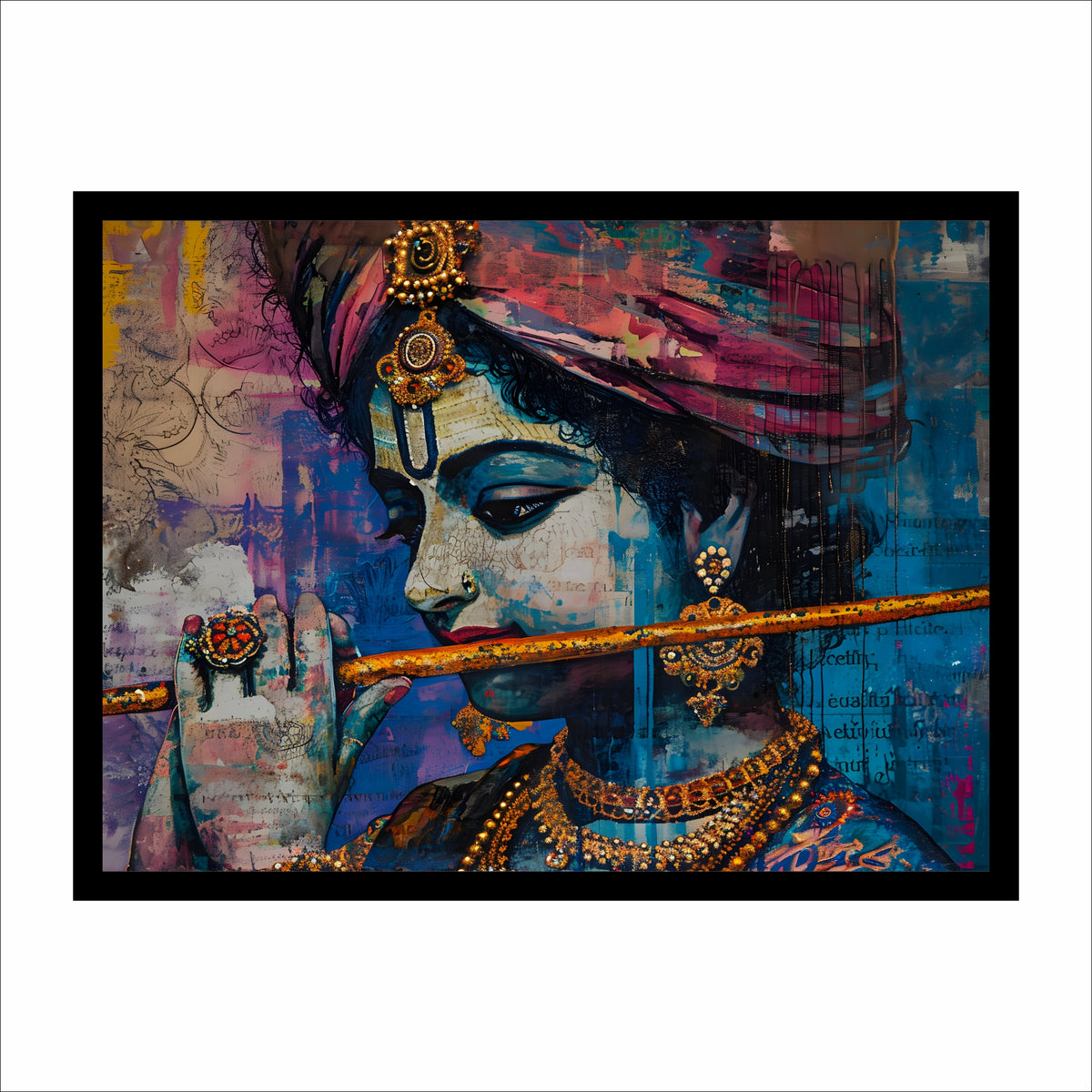 Murali Manohar Lord Krishna Premium Wall Art