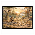 Lion Pride Canvas Wall Art