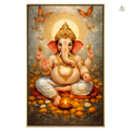 Lord Ganesha Divine Blessings – Premium Large Format Canvas Print