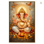 Lord Ganesha Divine Blessings – Premium Large Format Canvas Print
