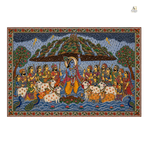 Lord Krishna Govardhan Large  Wall Art