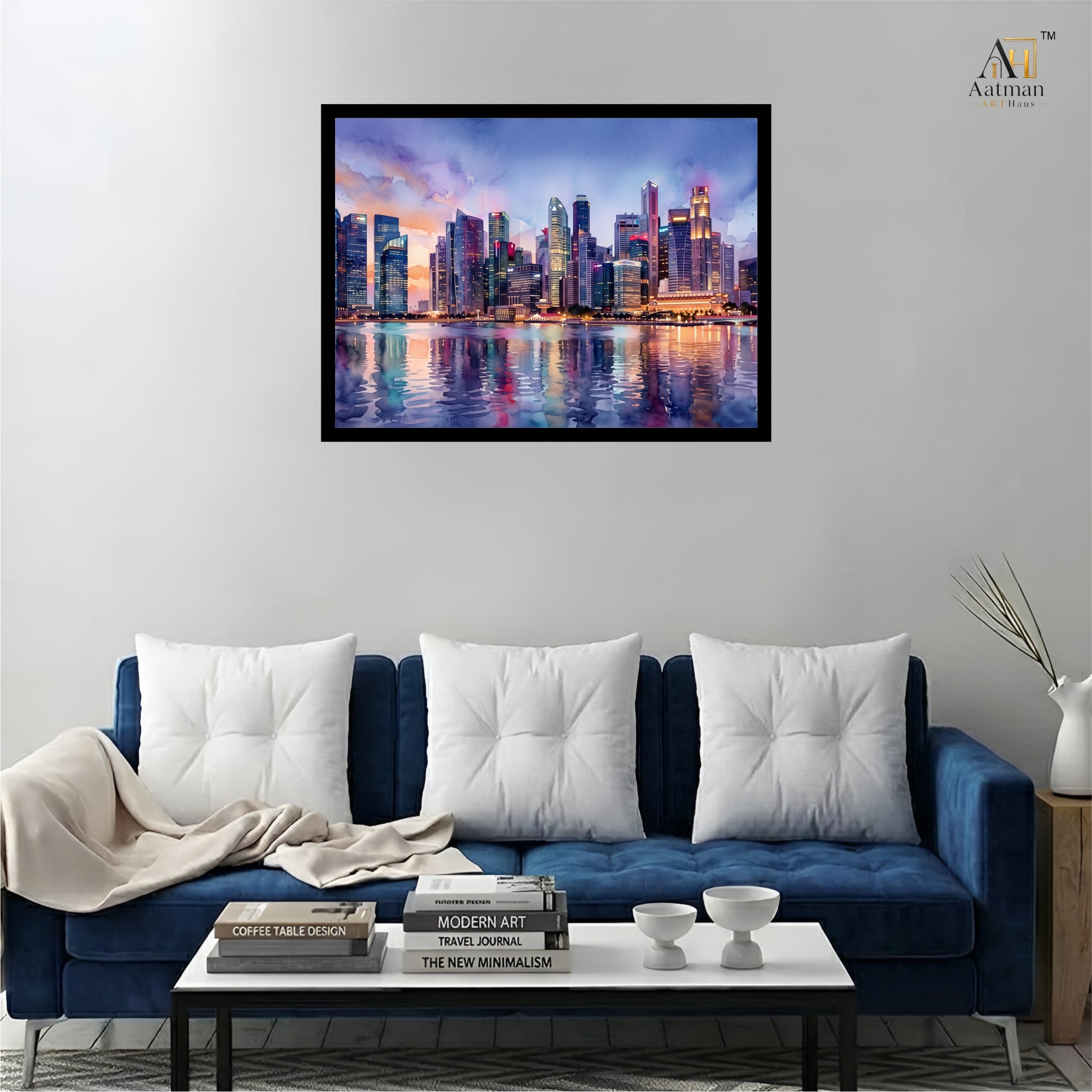 Modern City Skyline Wall Art