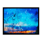 Abstract Blue Landscape Wall Art Canvas Print