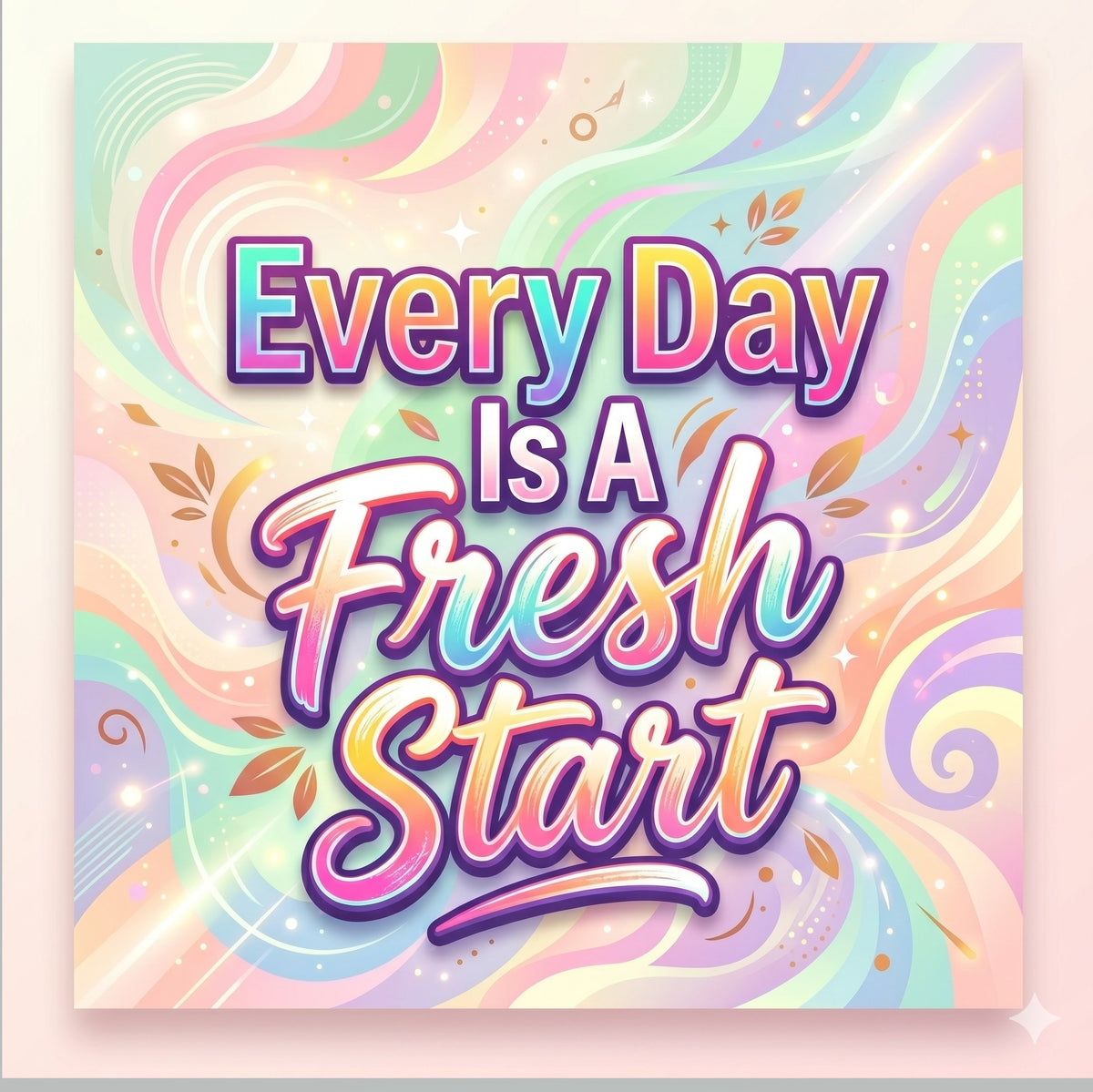 Motivational Quote Sticker Wall Decal ( 12 x 12 Inches )