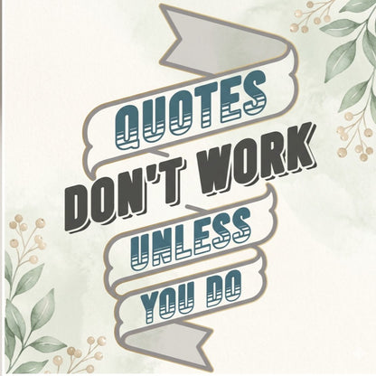 Motivational Quote Sticker Wall Decal ( 12 x 12 Inches )