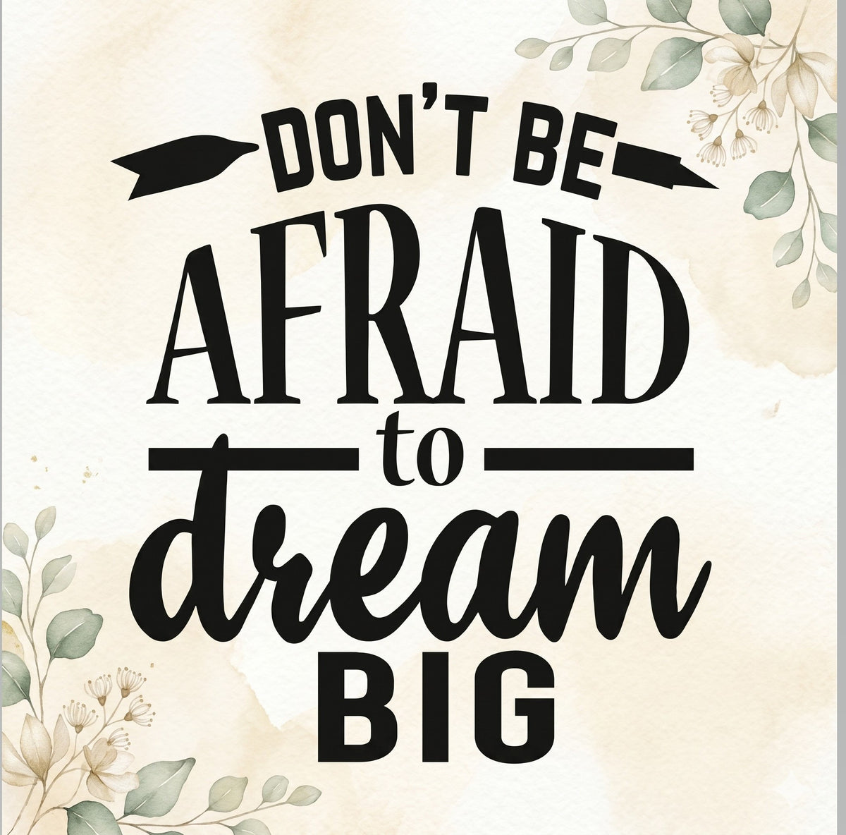 Motivational Quote Sticker Wall Decal ( 12 x 12 Inches )