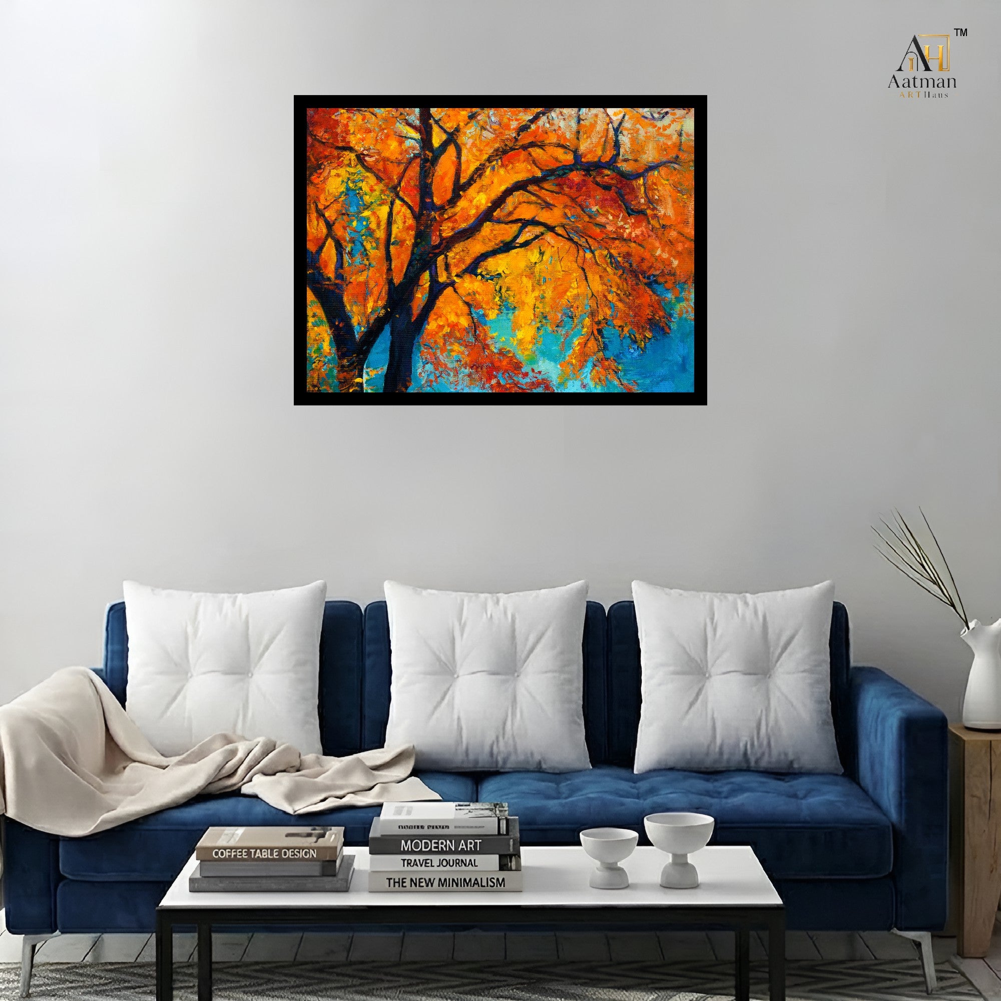 Autumn Tree Canvas Wall Art Large Print