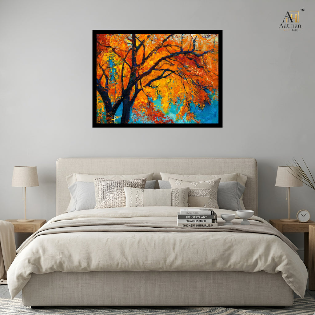 Autumn Tree Canvas Wall Art Large Print