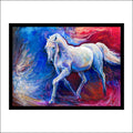 White Horse Abstract Large Print