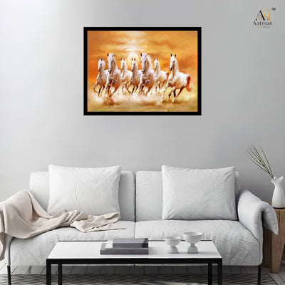Seven White Horses  Wall Art