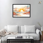 Sunrise Mountain Landscape Canvas Wall Art