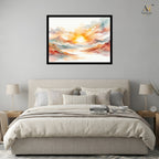 Sunrise Mountain Landscape Canvas Wall Art
