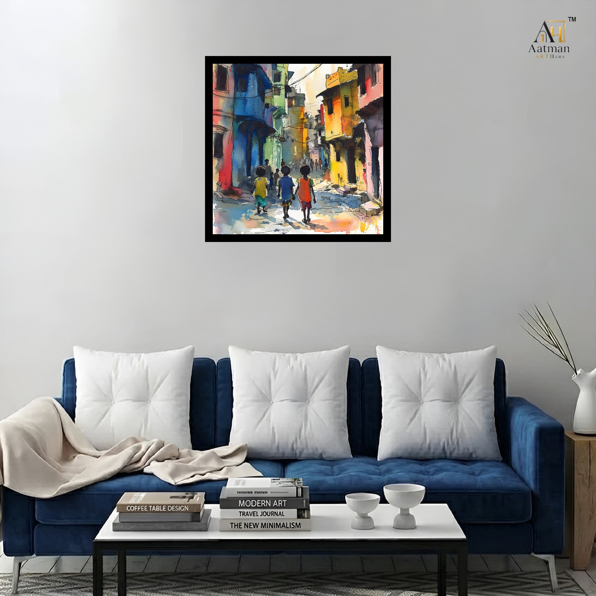 Colorful Urban Street Premium Wall Art