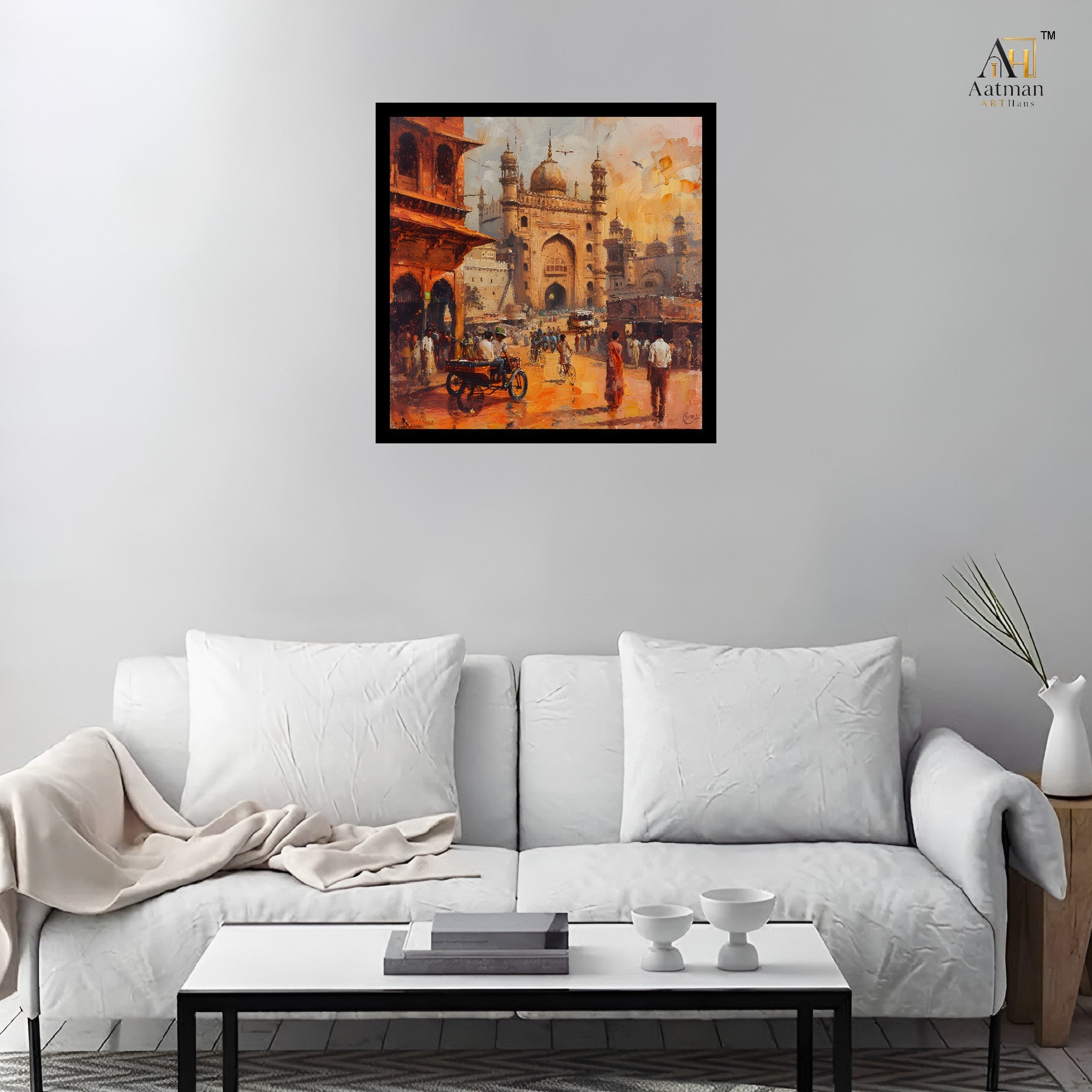Indian Heritage Cityscape Wall Art for Home Decor
