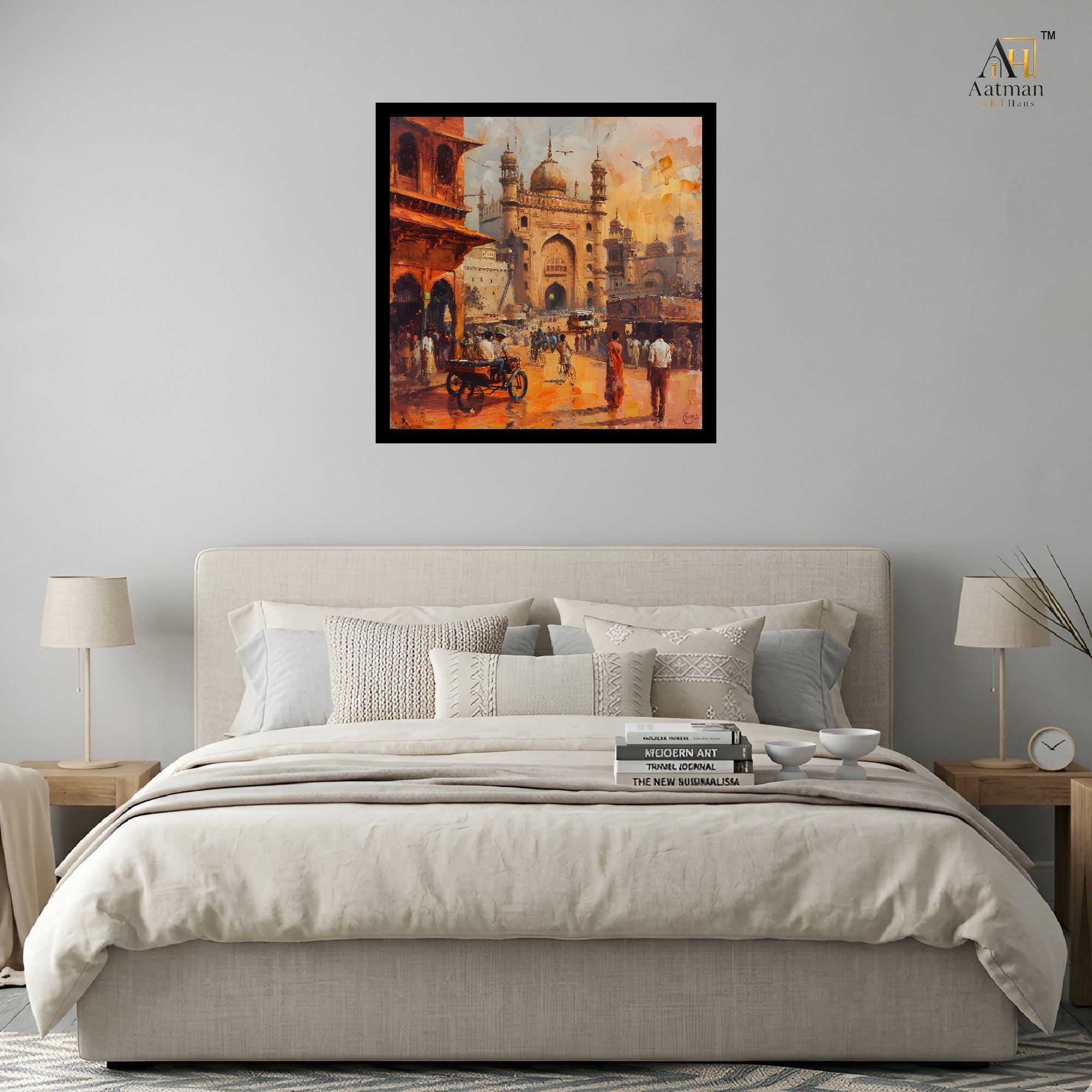 Indian Heritage Cityscape Wall Art for Home Decor