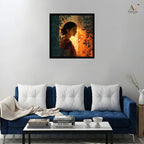Elegant Indian Woman Portrait Wall Art for Home Decor