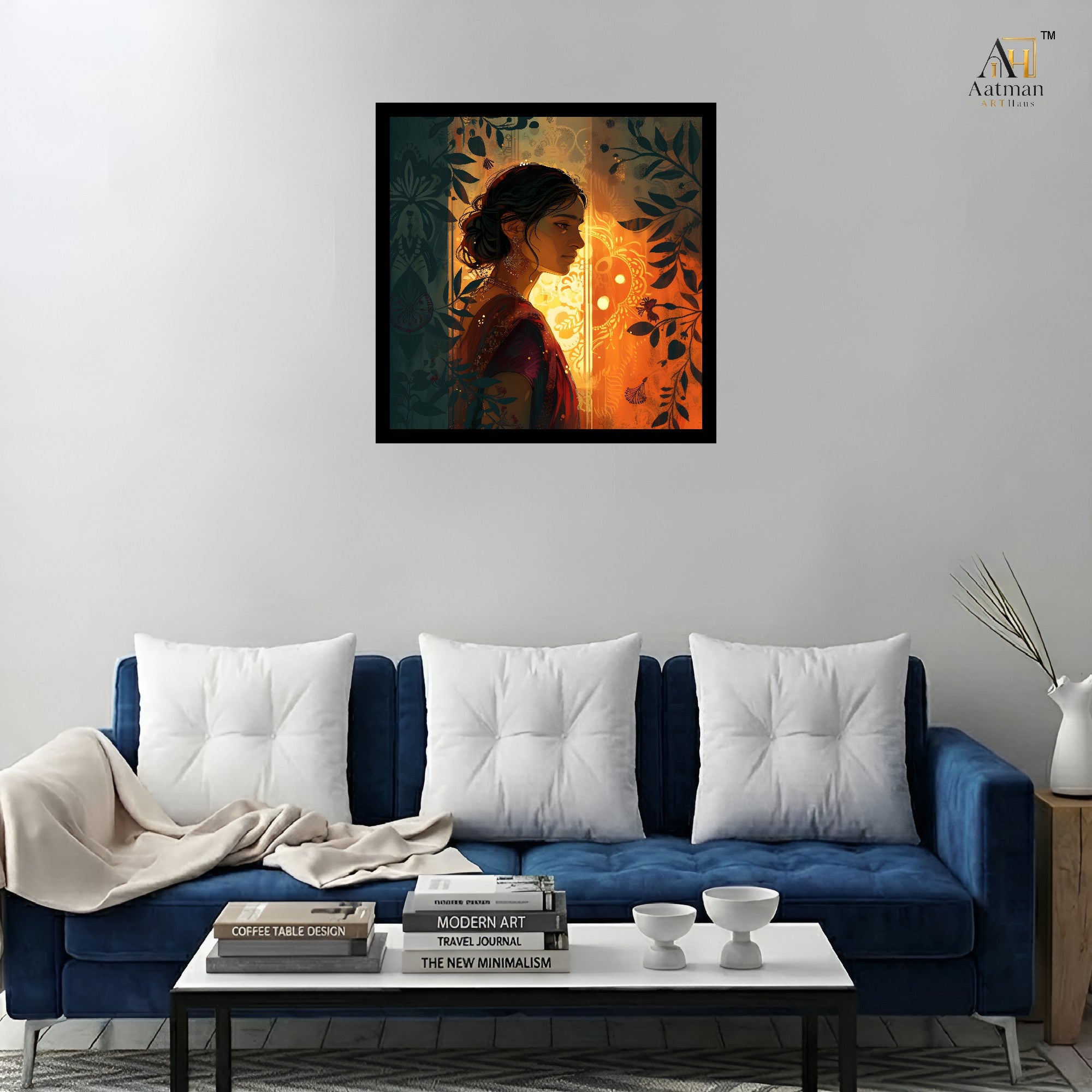 Elegant Indian Woman Portrait Wall Art