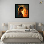 Elegant Indian Woman Portrait Wall Art for Home Decor