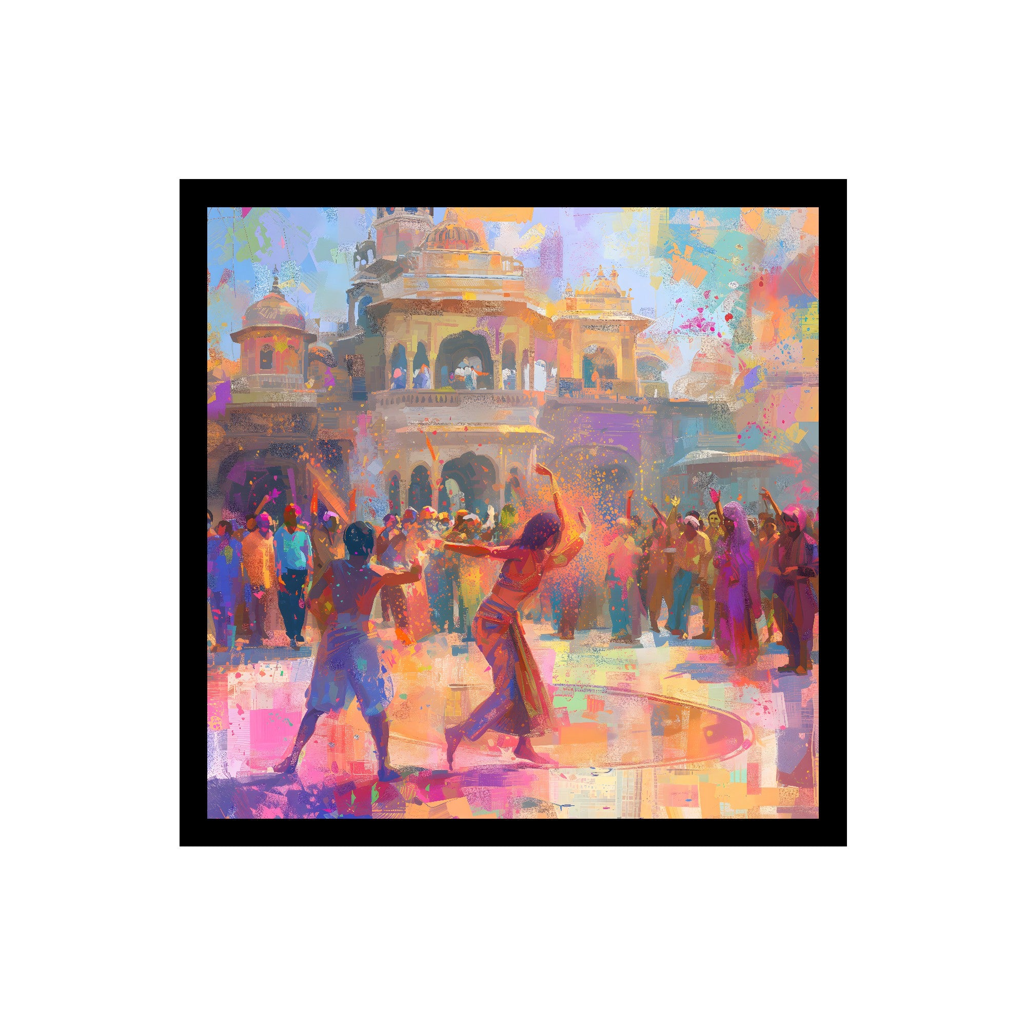 Holi Celebration Premium Wall Art