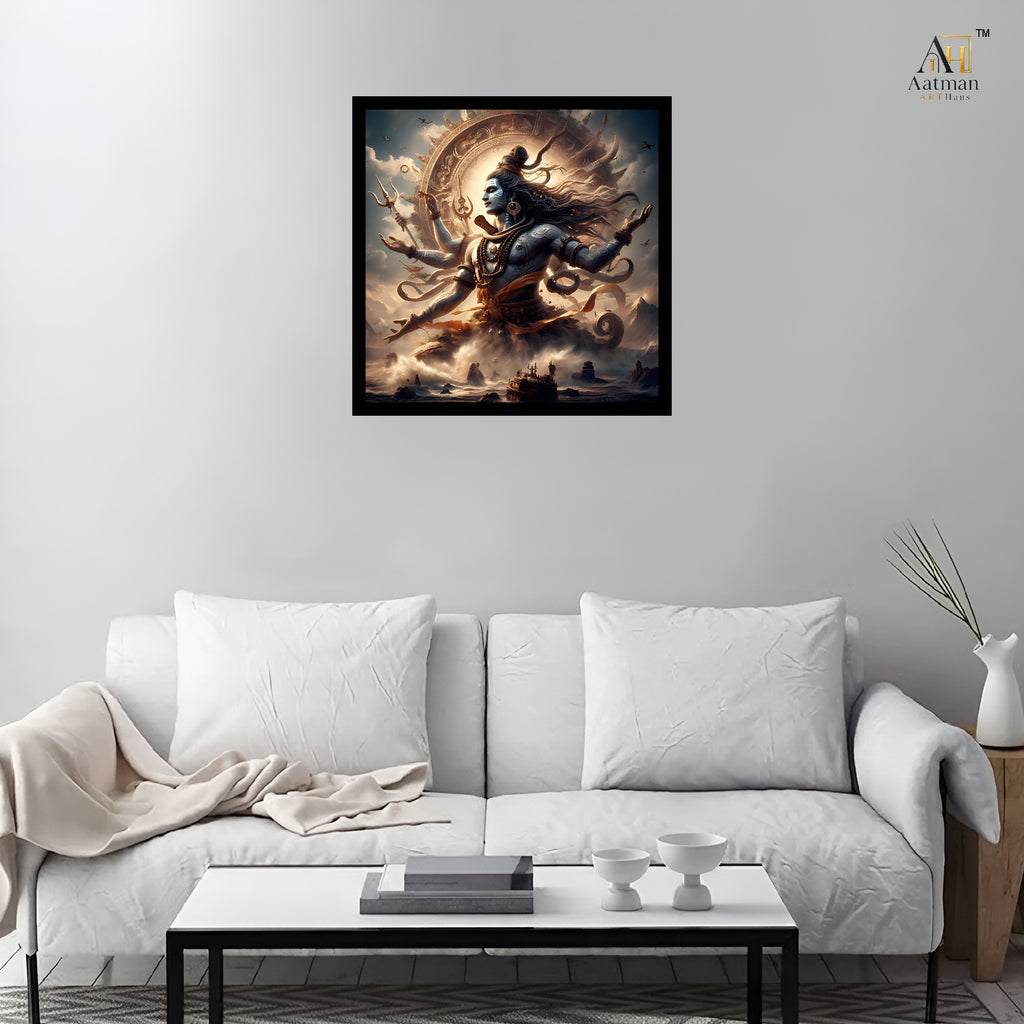 Lord Shiva Cosmic Dance Wall Art for Home Decor