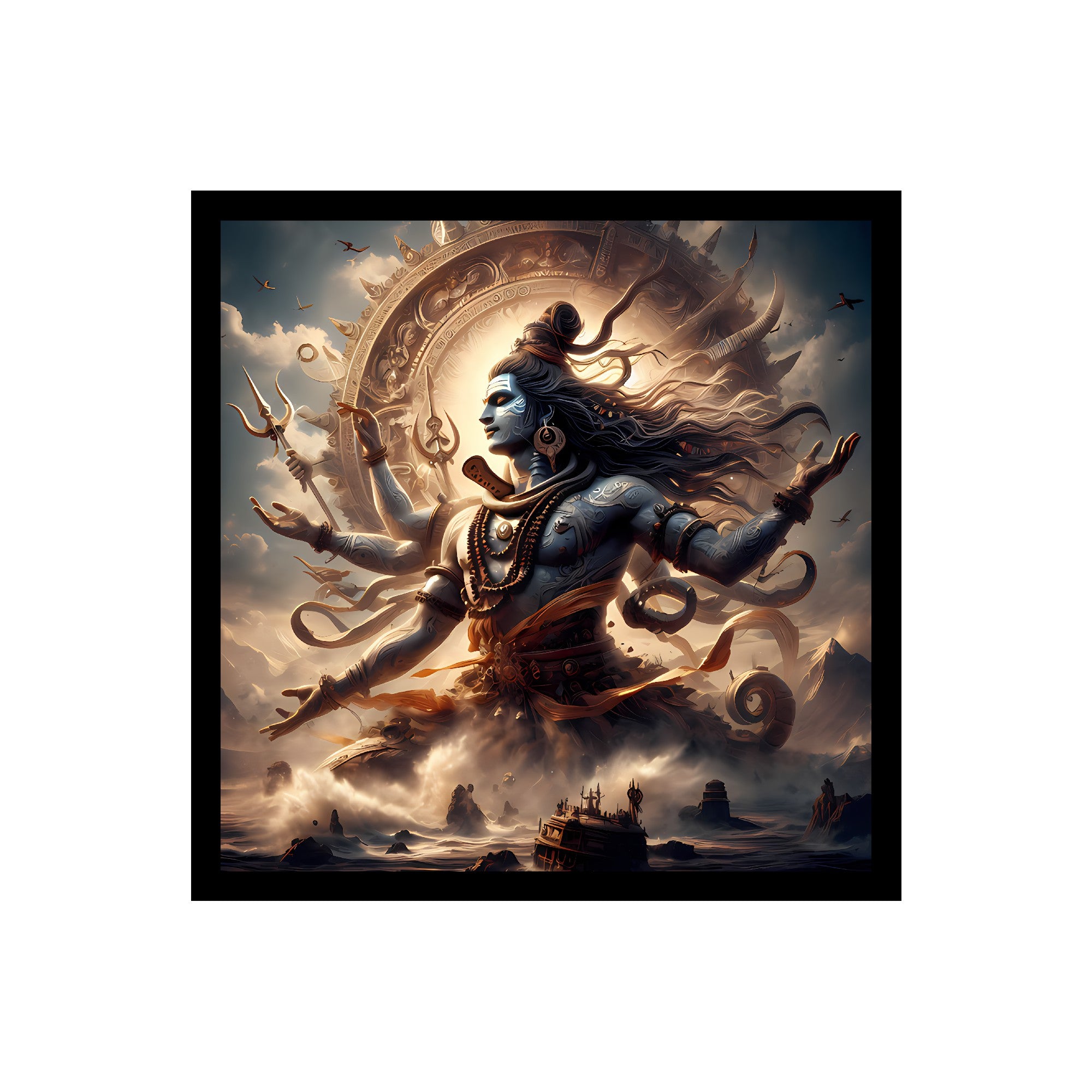 Lord Shiva Cosmic Dance Premium Wall Art