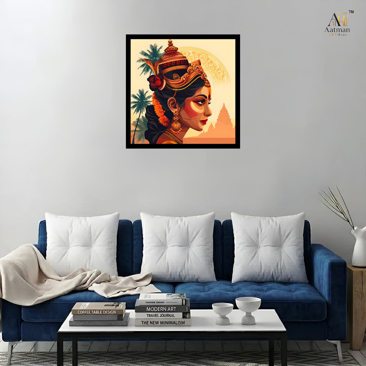 Traditional Indian Woman Premium Wall Art