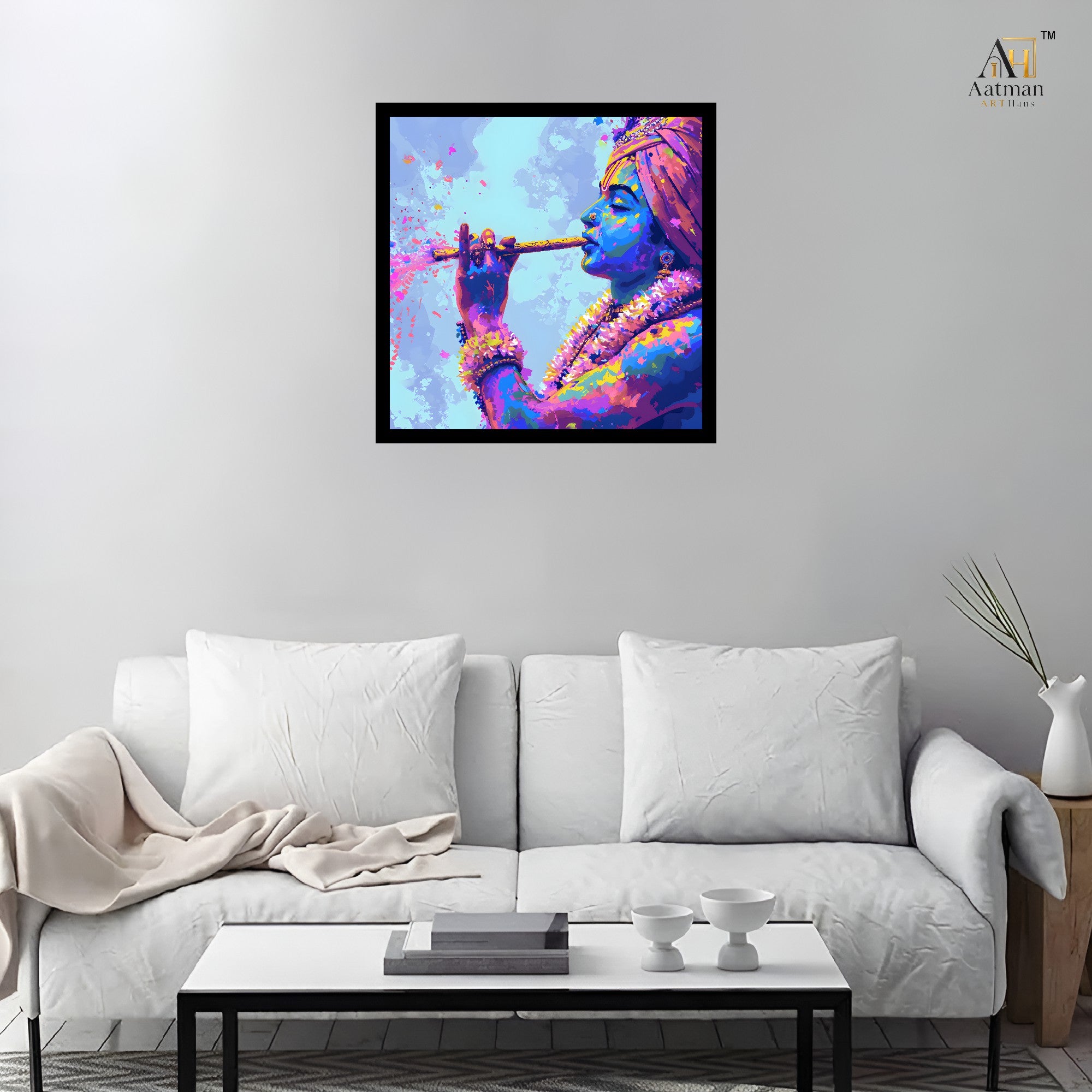 Aatman ARTHaus Lord Krishna Wall Art for Home Decor
