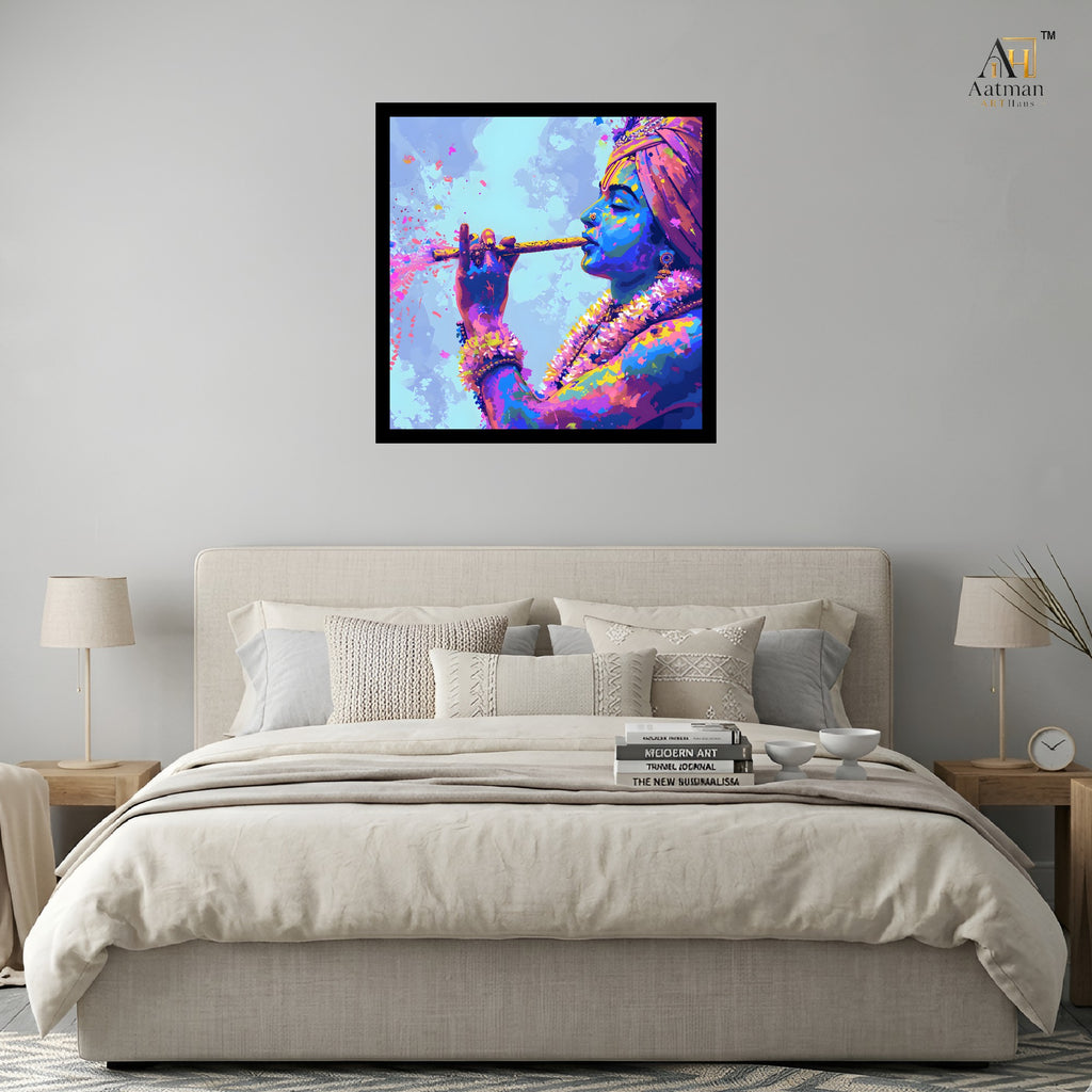 Aatman ARTHaus Lord Krishna Wall Art for Home Decor