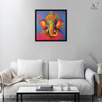 Modern Lord Ganesha Wall Art for Home Decor