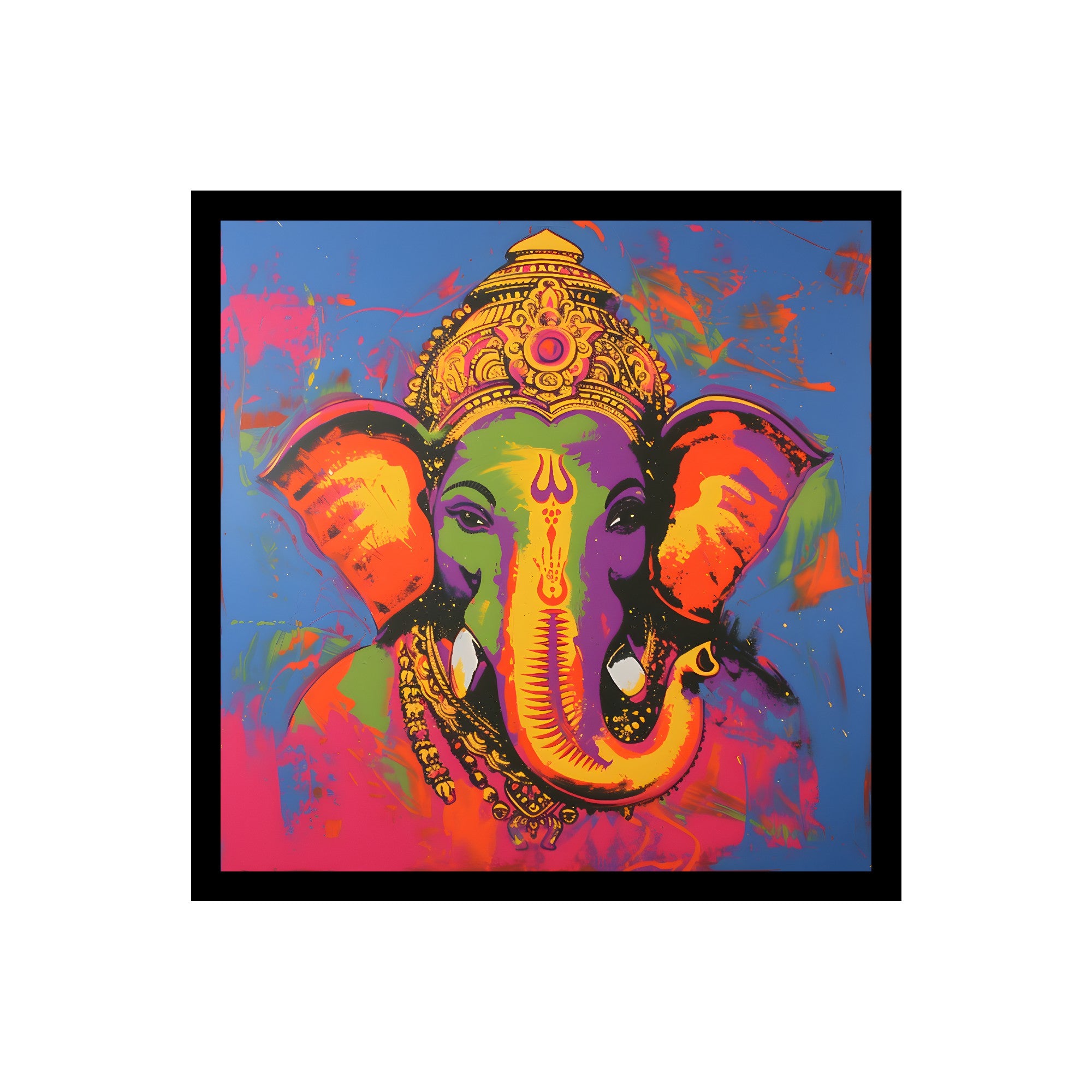 Modern Lord Ganesha Wall Art for Home Decor
