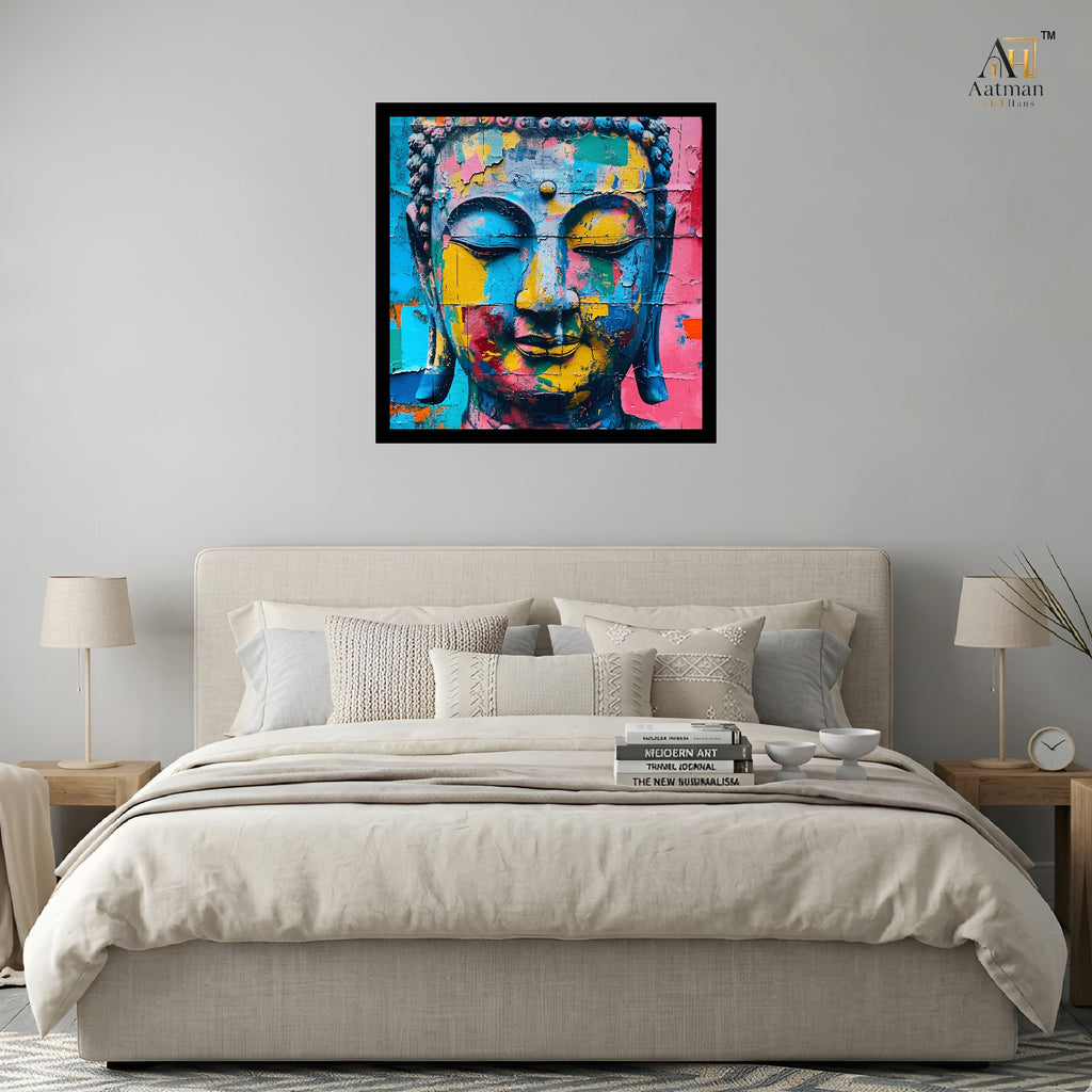 Contemporary Buddha Wall Art for Home Decor