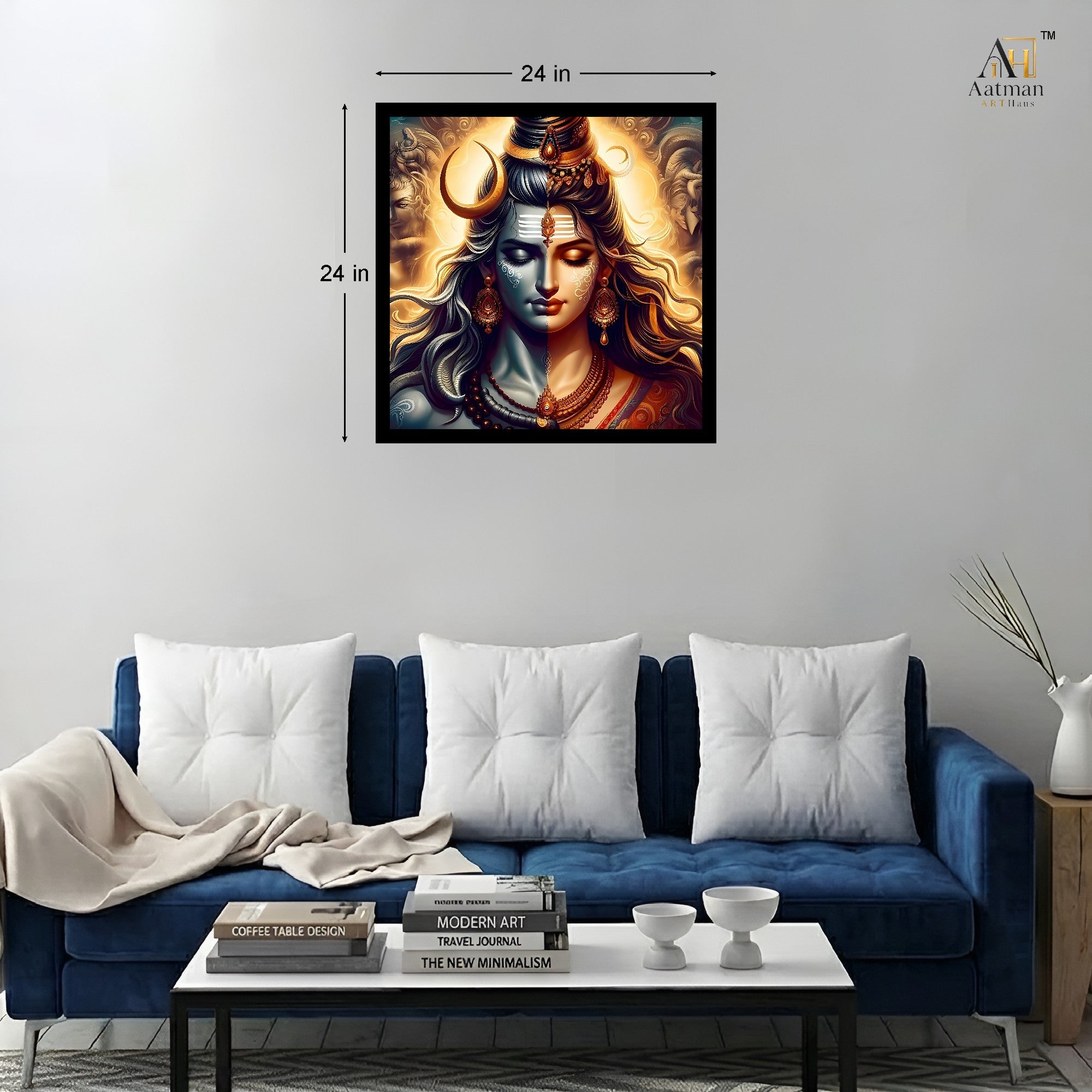 Aatman ARTHaus Ardhanarishvara Wall Art for Home Decor