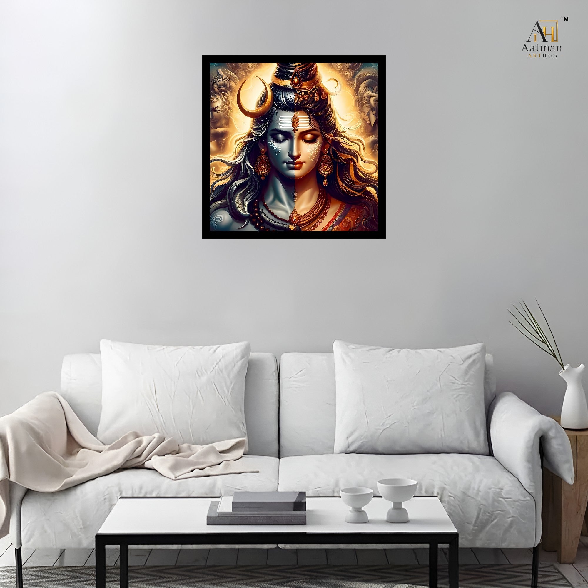 Aatman ARTHaus Ardhanarishvara Wall Art for Home Decor