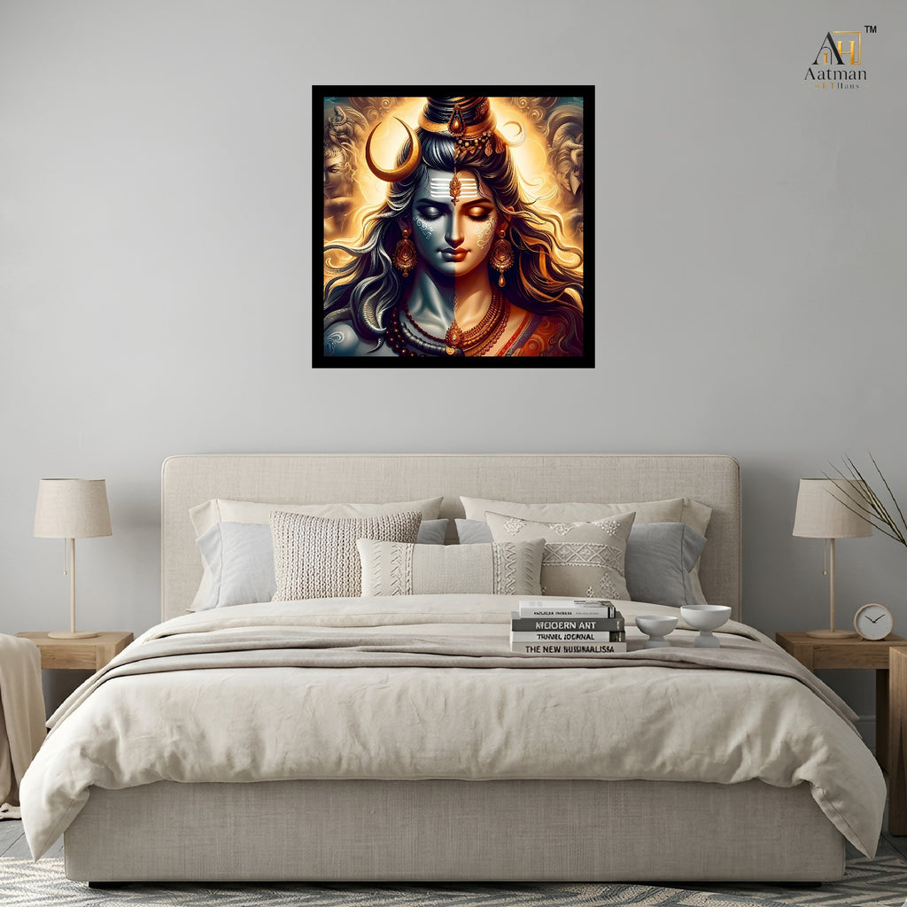 Aatman ARTHaus Ardhanarishvara Wall Art for Home Decor